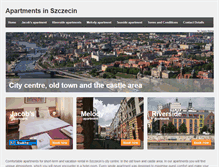 Tablet Screenshot of apartmentsinszczecin.com